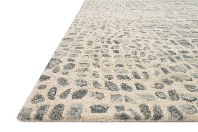 Loloi Masai Mas-03 Silver Grey / Ivory Rugs - rug corner