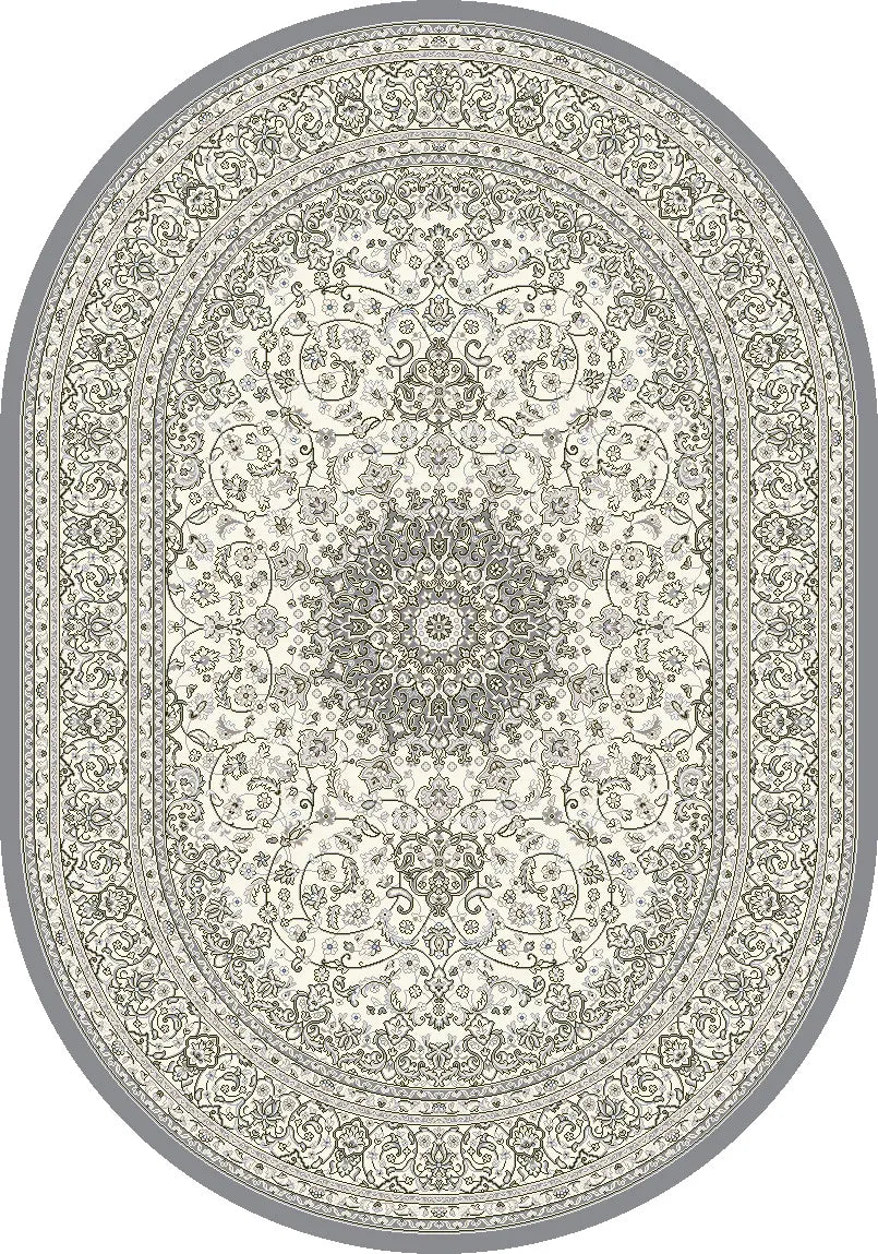 Dynamic Rugs Ancient Garden 57119 Cream / Grey Rugs - Oval