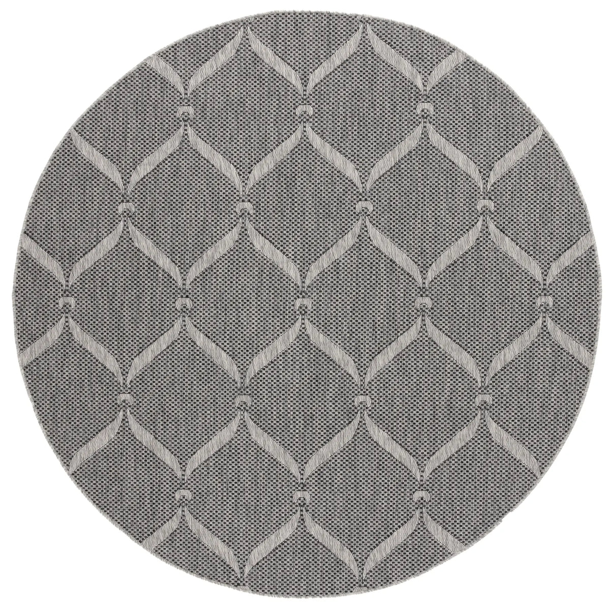 Safavieh Beach House 6'-7" x 6'-7" Rug in Charcoal / Grey