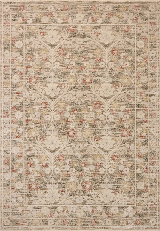 Loloi Clarisse CLS-01 Traditional Power Loomed Grey, Multi Rug - main flat