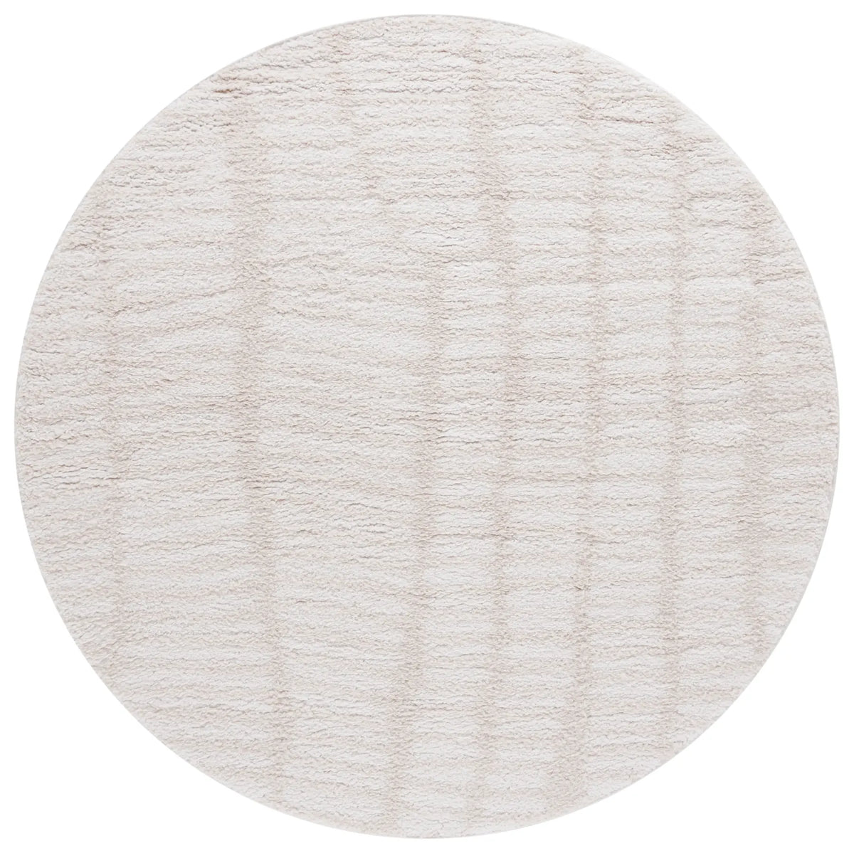Safavieh Rumi Shag 5'-0" x 5'-0" Rug in Ivory / Light Beige
