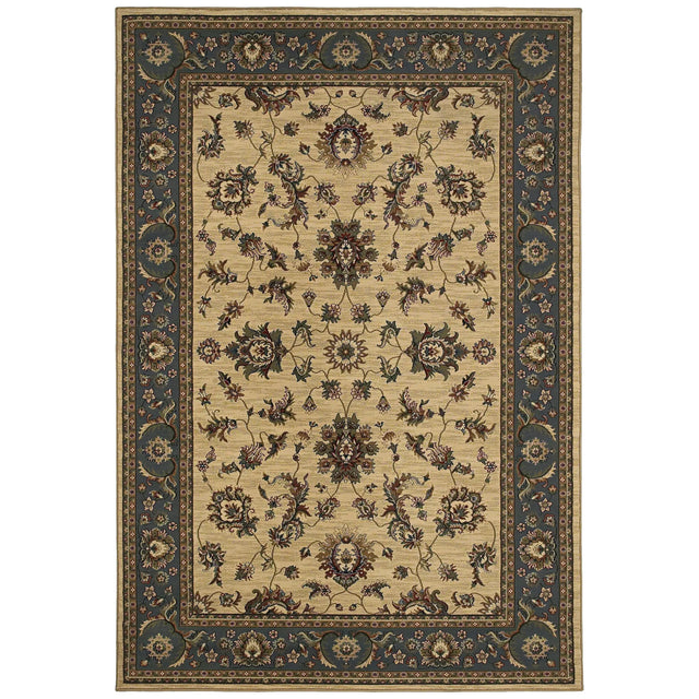 Oriental Weavers Sphinx Ariana 311z3 Ivory / Blue Rugs - main flat