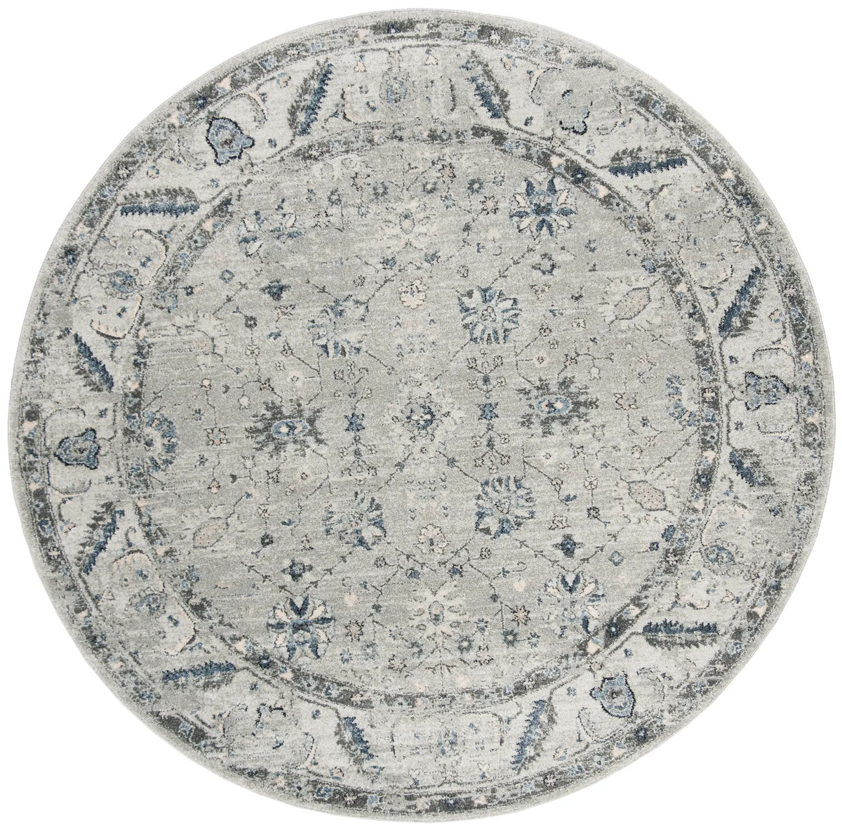 Safavieh Charleston 6'-7" x 6'-7" Rug in Grey / Dark Grey