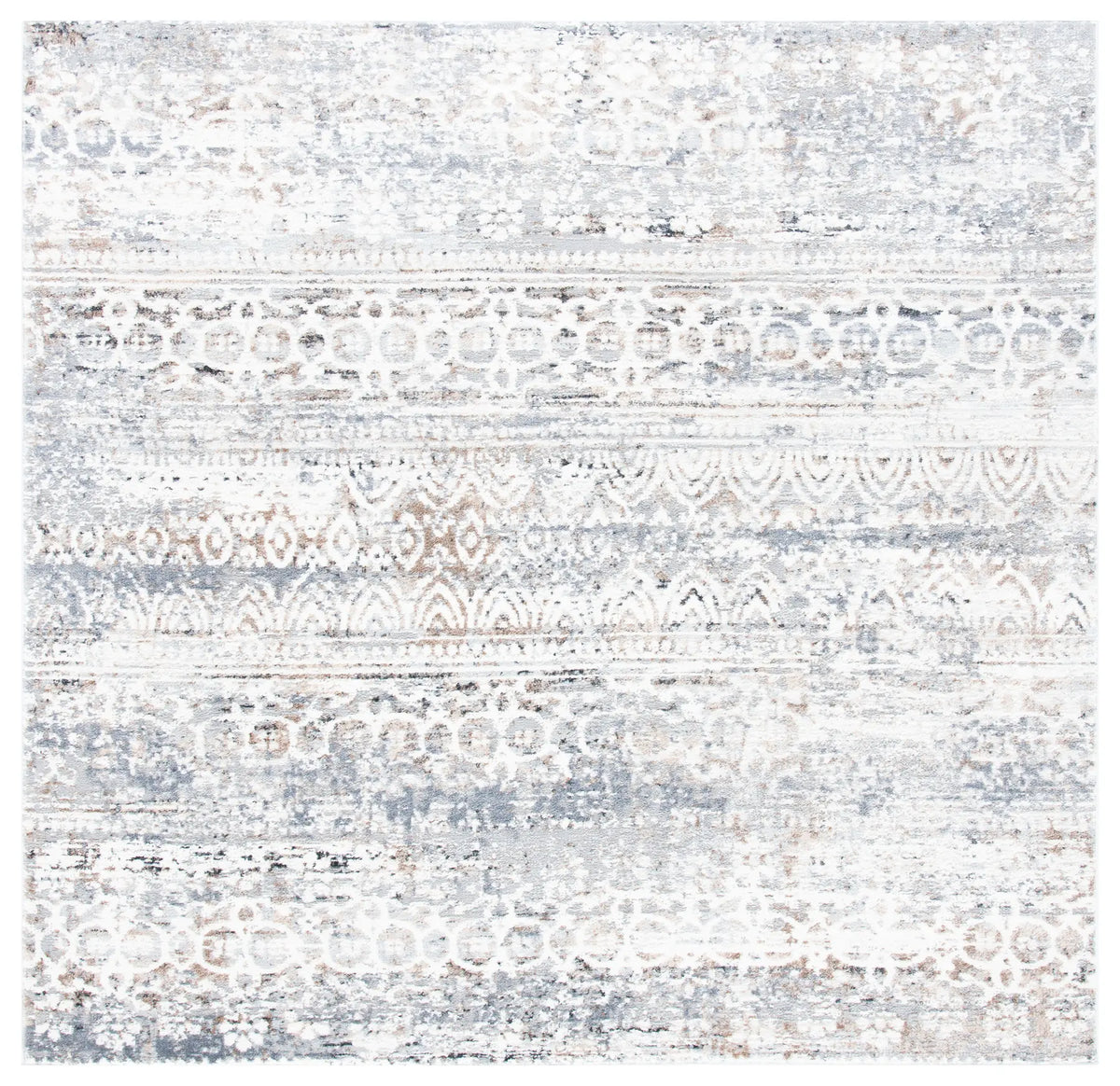 Safavieh Amelia 6'-7" x 6'-7" Rug in Grey / Gold