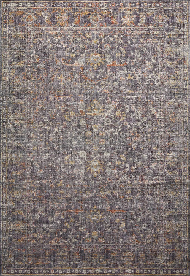 Chris Loves Julia x Loloi Rosemarie ROE-04 Graphite / Multi Rug - main flat