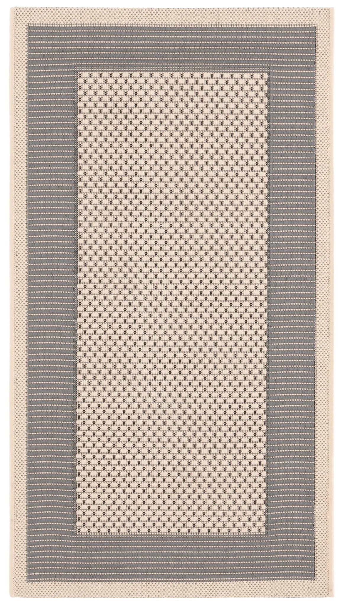 Safavieh Courtyard 2'-0" x 3'-7" Rug in Grey / Cream