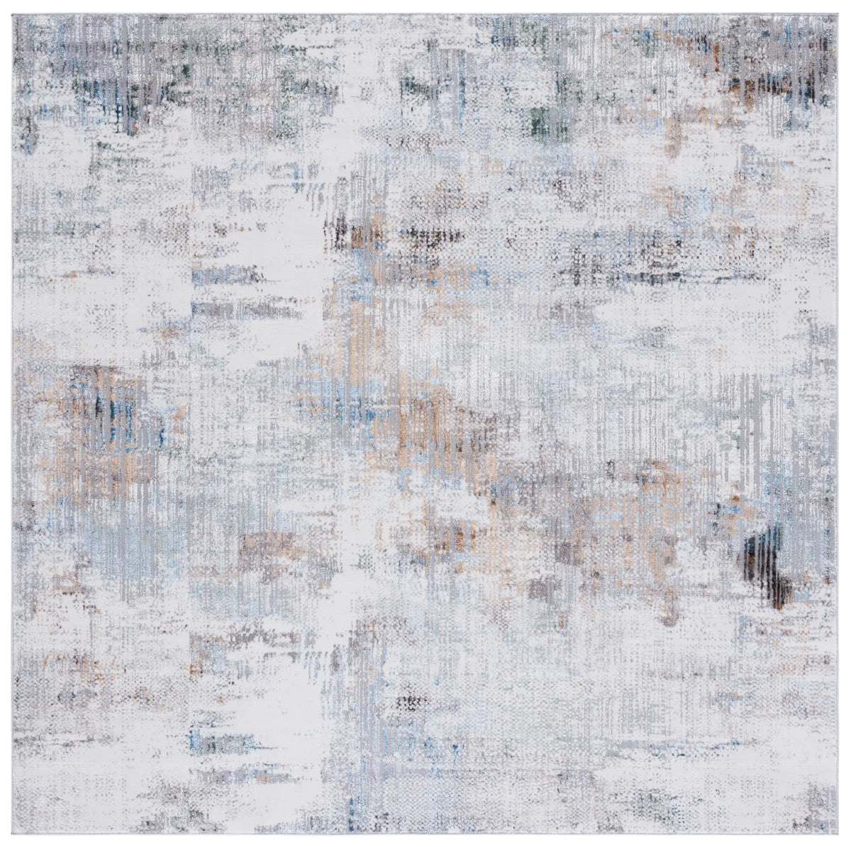 Safavieh Bel Air 6'-7" x 6'-7" Rug in Grey / Gold