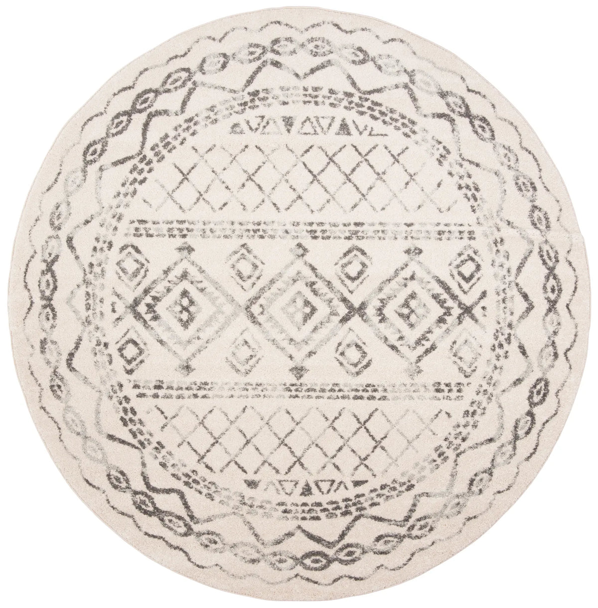 Safavieh Tulum 10'-0" x 10'-0" Rug in Ivory / Grey