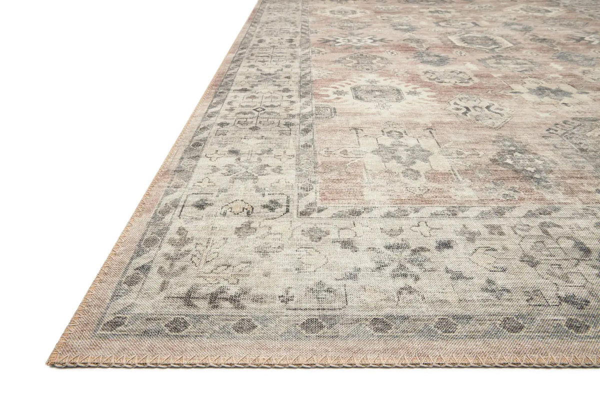 Loloi Hathaway Hth-03 Java/Multi Rugs - rug corner