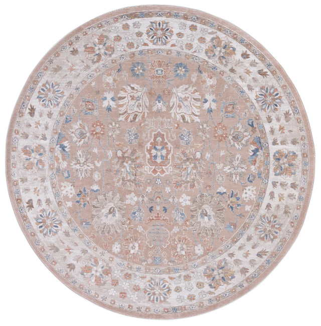 Safavieh Ellwood 6'-5" x 6'-5" Rug in Salmon / Beige