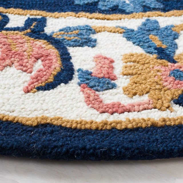Safavieh Blossom 6'-0" x 6'-0" Rug in Blue / Ivory