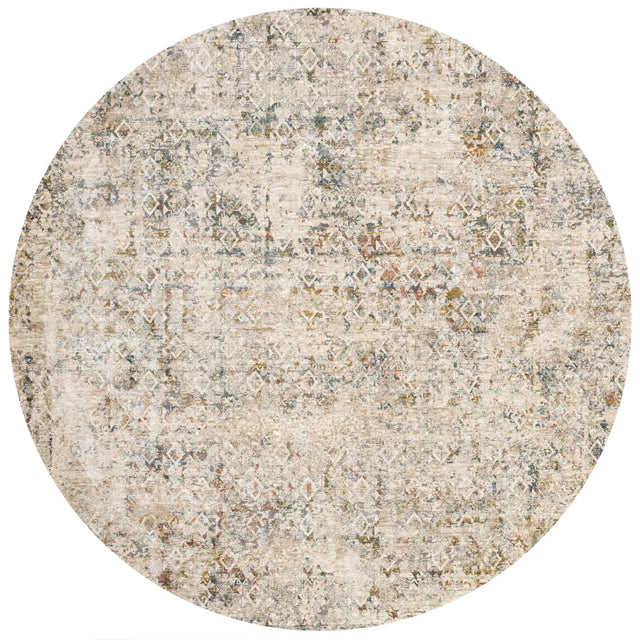 Loloi Theia The-04 Multi/Natural Rug - round flat