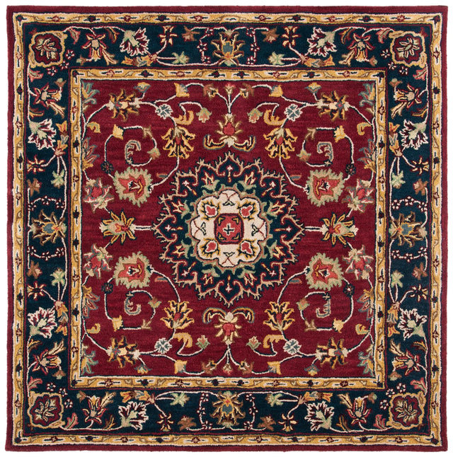 Safavieh Classic 6'-0" x 6'-0" Rug in Burgundy / Navy
