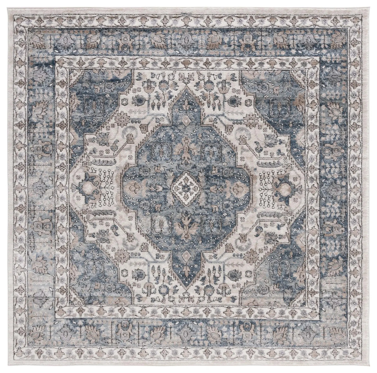Safavieh Oregon 800 6'-7" x 6'-7" Rug in Beige / Grey