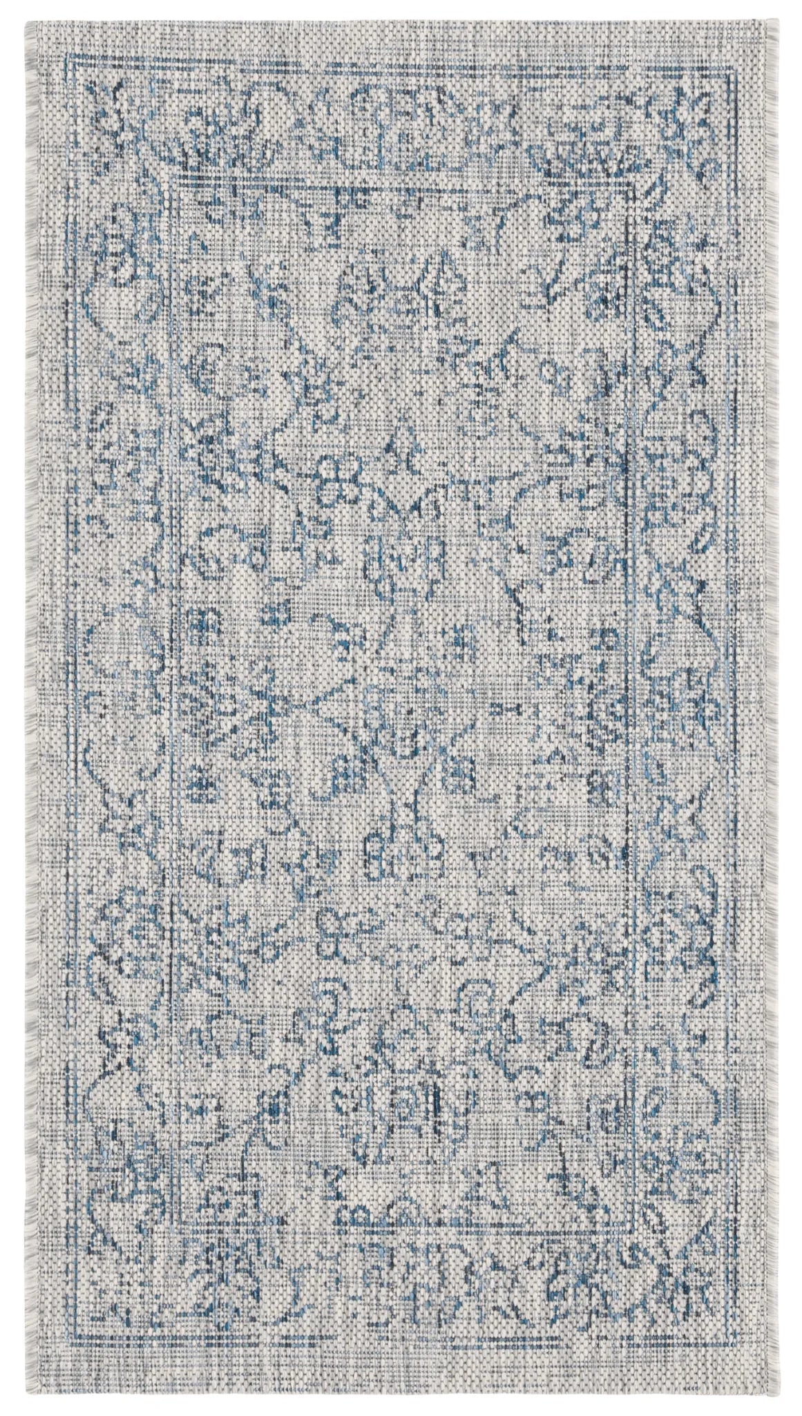Safavieh Courtyard 2'-0" x 3'-7" Rug in Grey / Navy