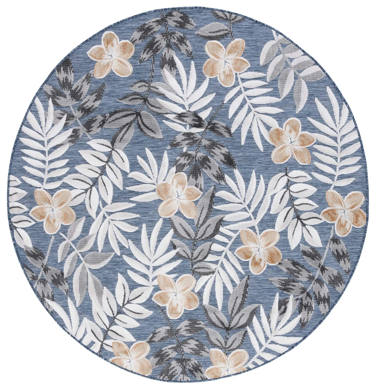 Safavieh Cabana 6'-5" x 6'-5" Rug in Blue / Grey