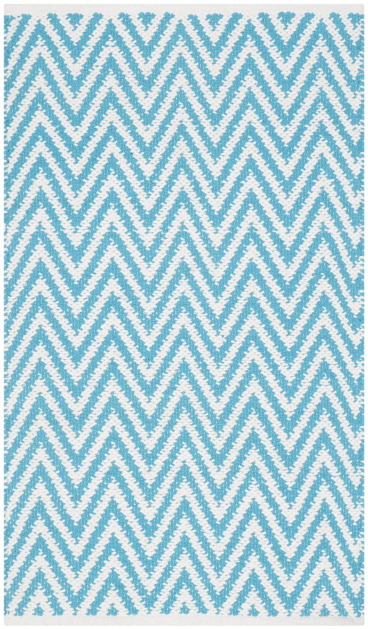 Safavieh Montauk 2'-6" x 4'-0" Rug in Turquoise / Ivory