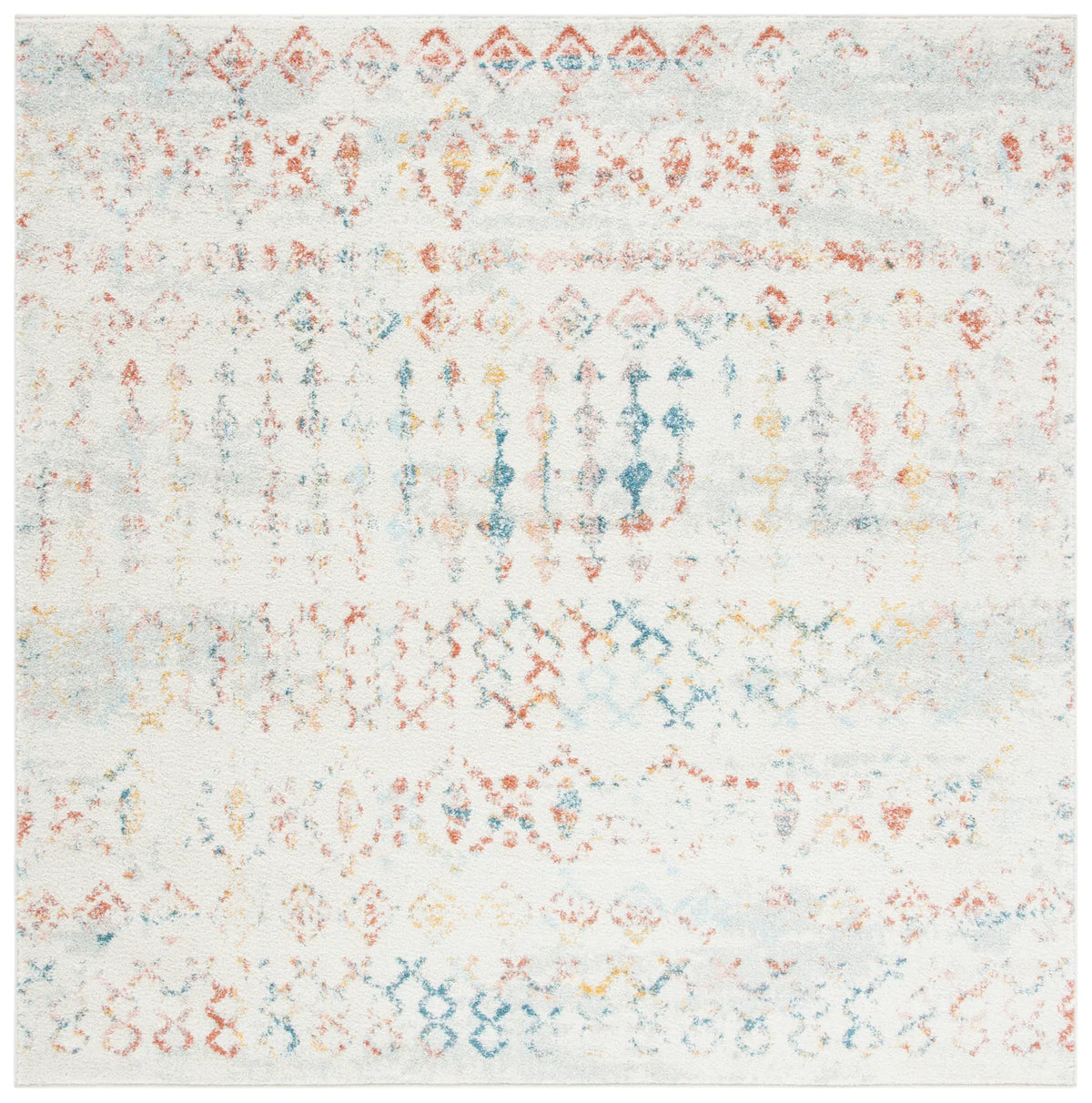 Safavieh Tulum 6'-7" x 6'-7" Rug in Ivory / Pink