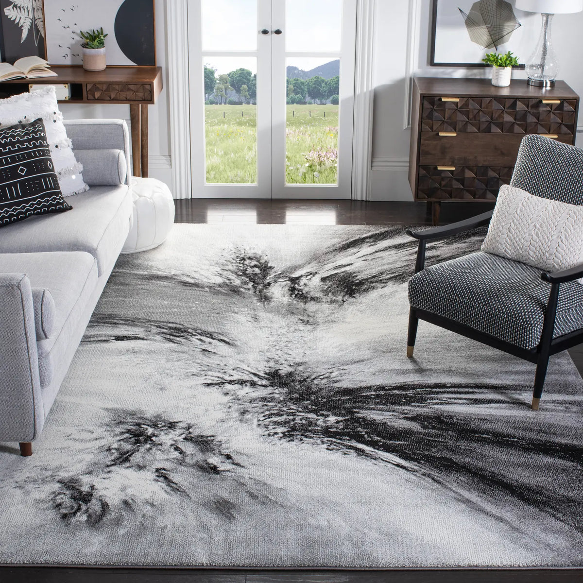 Safavieh Glacier 10'-6" x 14'-0" Rug in Grey / Multi