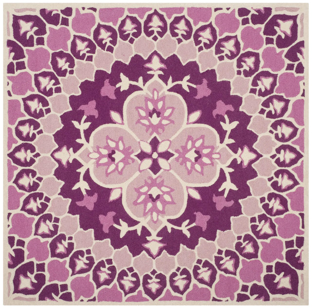 Safavieh Bellagio 5'-0" x 5'-0" Rug in Pink / Ivory