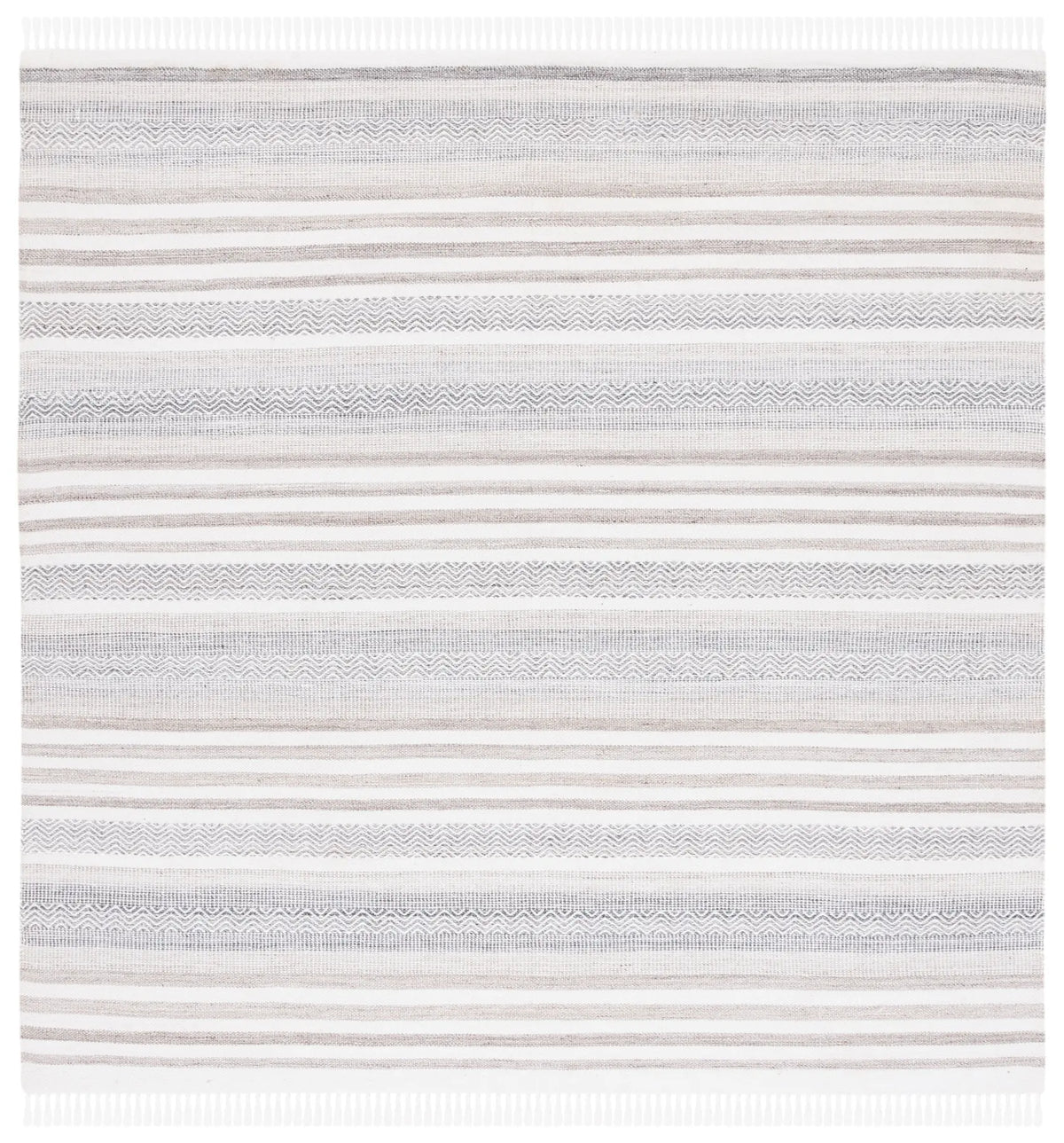 Safavieh Kilim 6'-0" x 6'-0" Rug in Ivory / Charcoal
