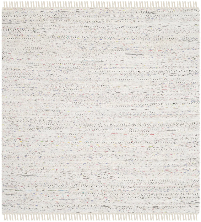 Safavieh Rag Rug 5'-0" x 5'-0" Rug in Ivory / Multi