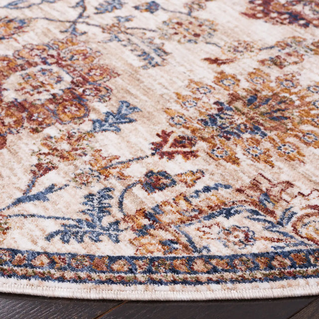 Safavieh Heirloom 700 6'-7" x 6'-7" Rug in Ivory / Navy