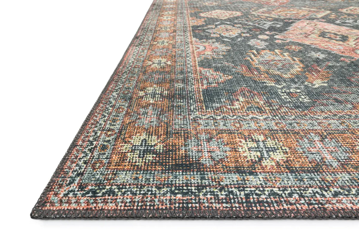 Loloi Skye Sky-10 Sea/Rust Rugs - rug corner