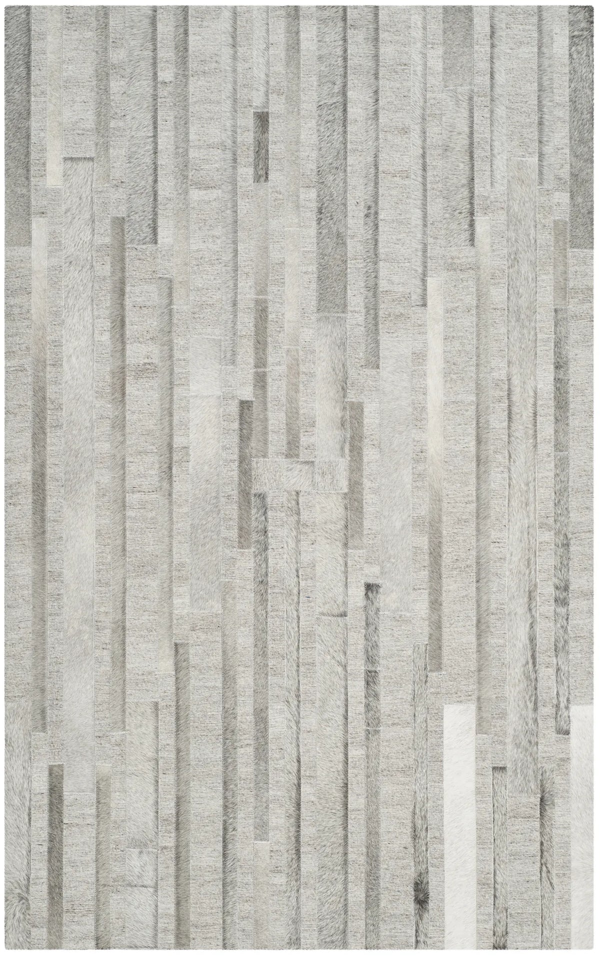 Safavieh Studio Leather 3'-0" x 5'-0" Rug in Ivory / Grey