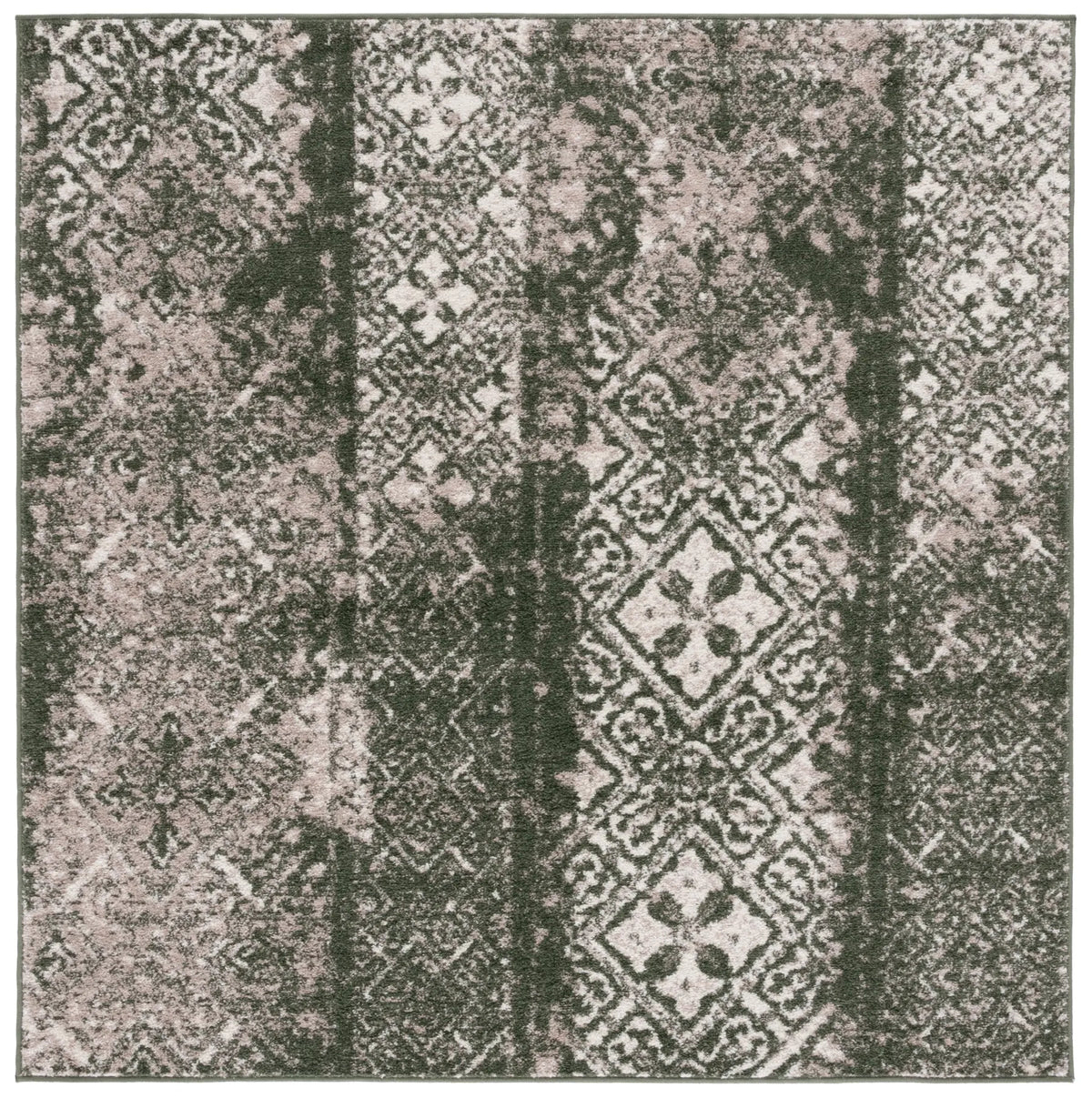 Safavieh Adirondack 6'-0" x 6'-0" Rug in Dark Green / Ivory