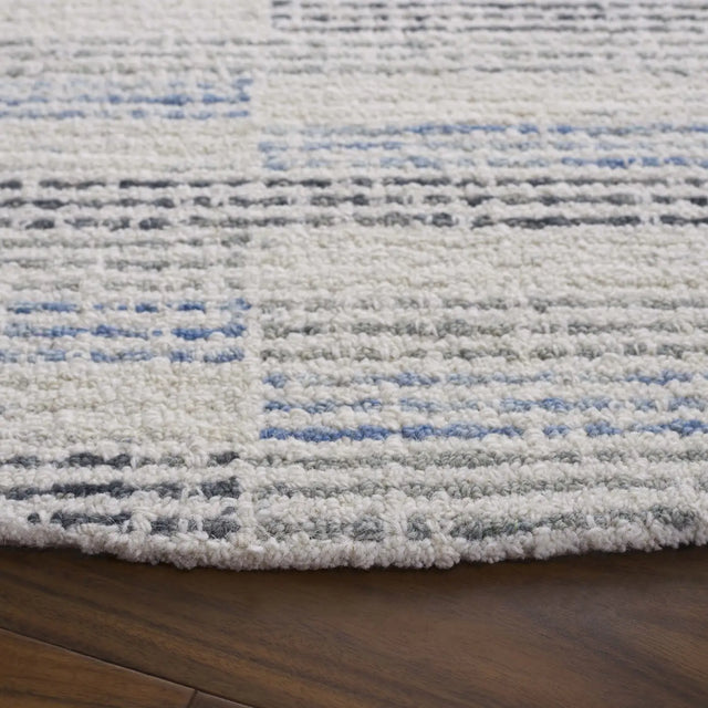 Safavieh Ebony 6'-0" x 6'-0" Rug in Ivory / Blue