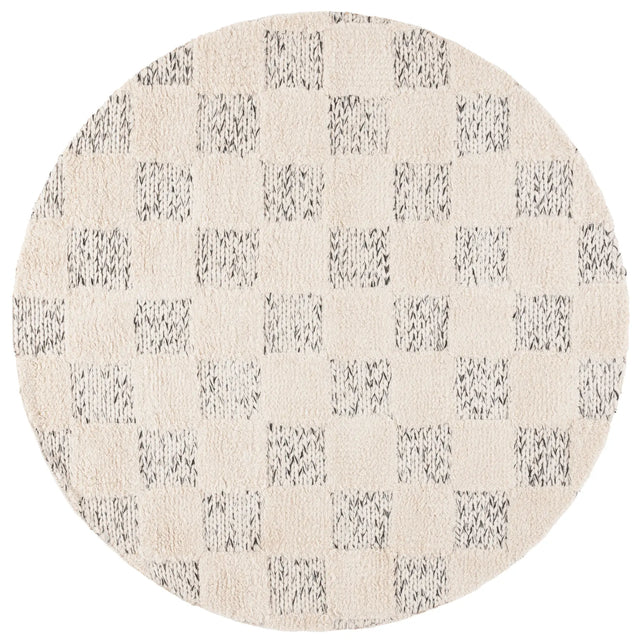Safavieh Natura 6'-0" x 6'-0" Rug in Ivory / Black