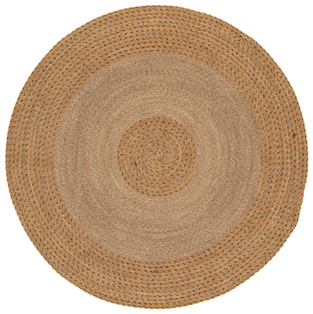 Safavieh Braided 5'-0" x 5'-0" Rug in Natural / Gold