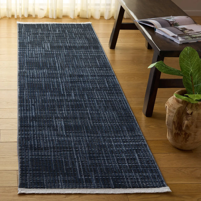 Safavieh Mila 2'-2" x 8'-0" Rug in Blue / Black