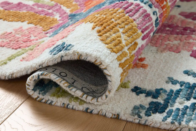 Loloi Tilly TIL-02 Ivory / Multi Rug - pile height
