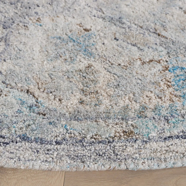 Safavieh Marquee 6'-0" x 6'-0" Rug in Light Blue / Beige