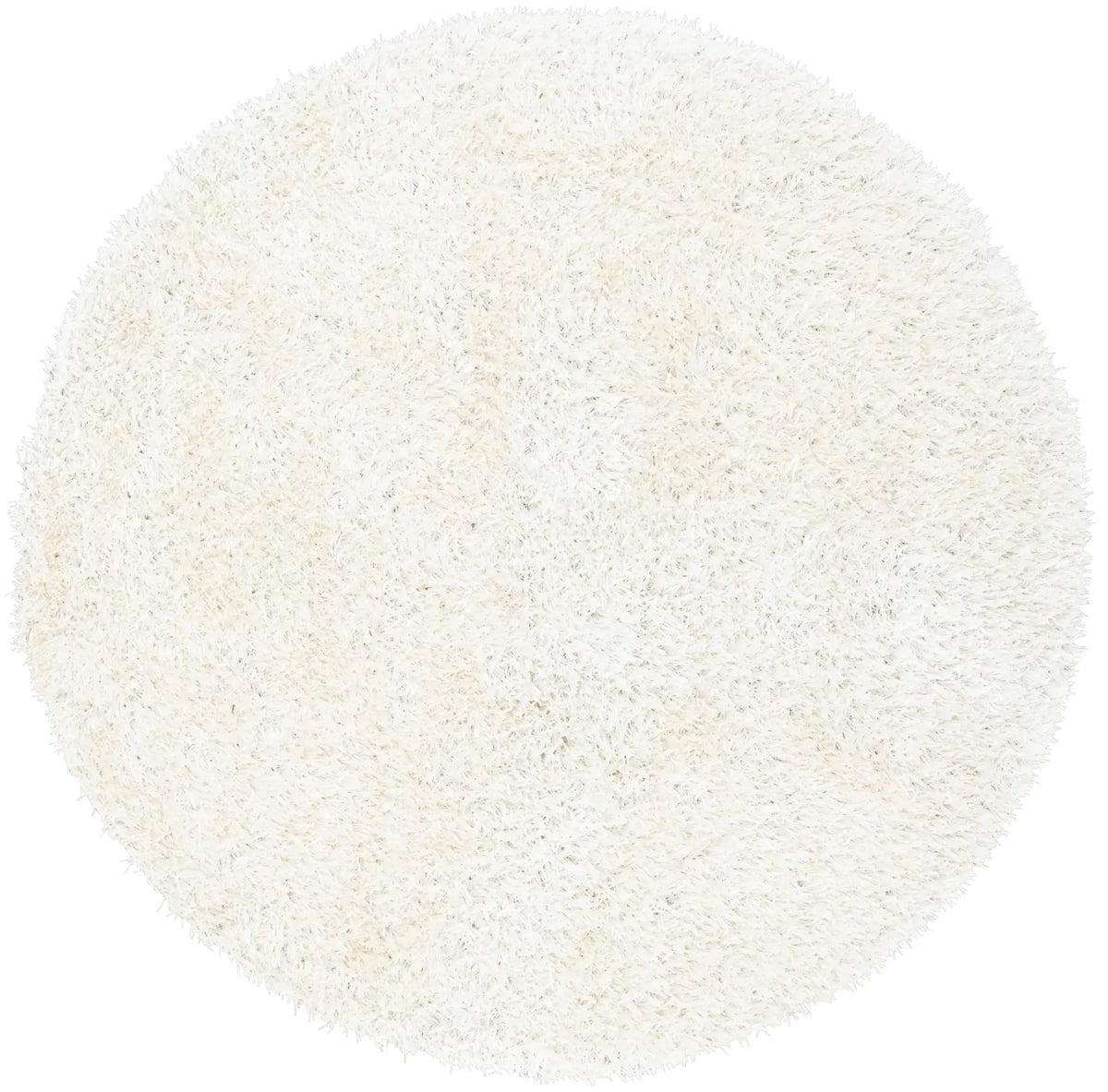 Safavieh Shag 5'-0" x 5'-0" Rug in Off White / Off White