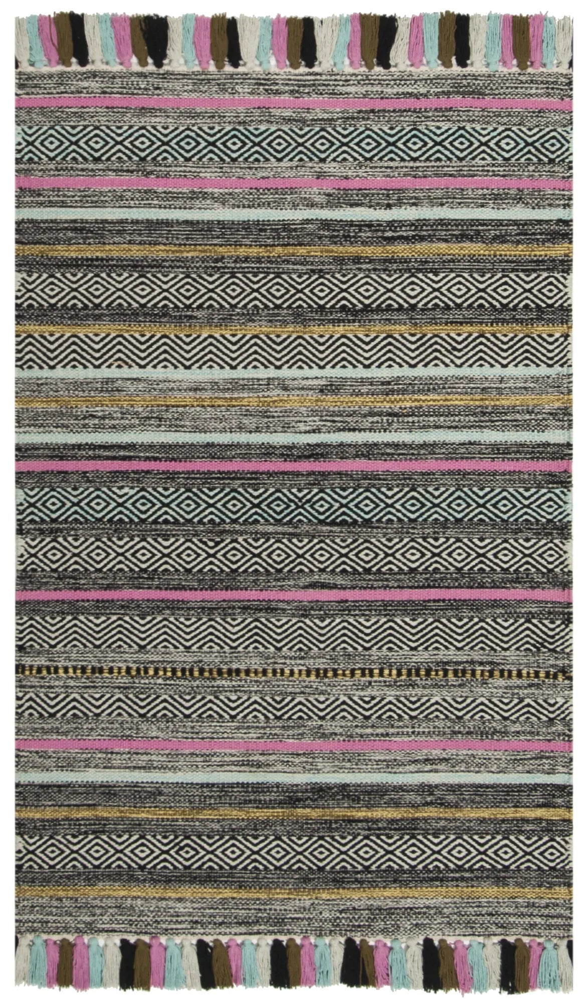 Safavieh Montauk 2'-6" x 4'-0" Rug in Black / Multi