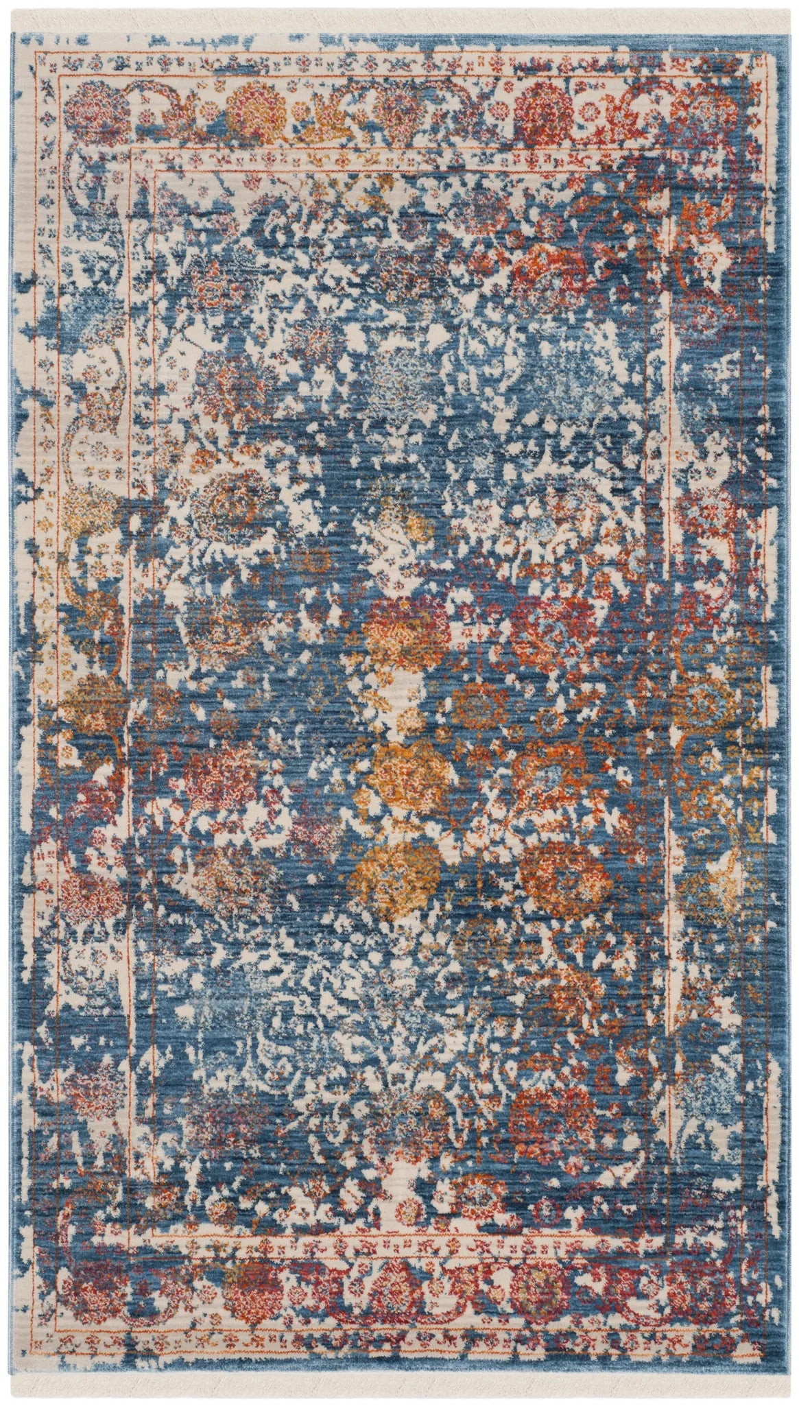 Safavieh Vintage Persian 3'-0" x 5'-0" Rug in Turquoise / Multi