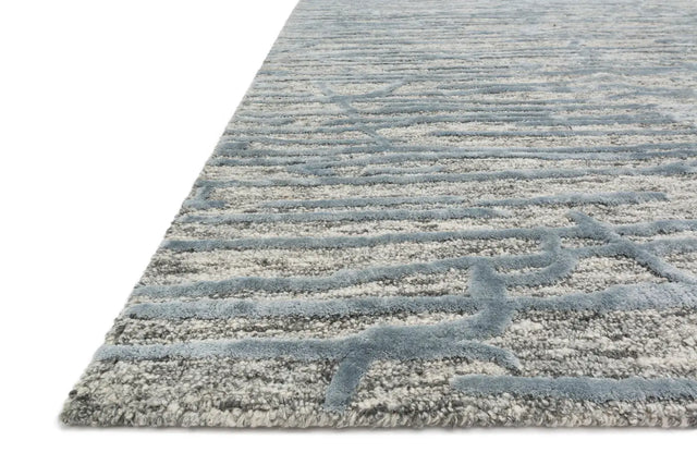 Loloi Juneau Jy-07 Grey / Blue Rugs - rug corner