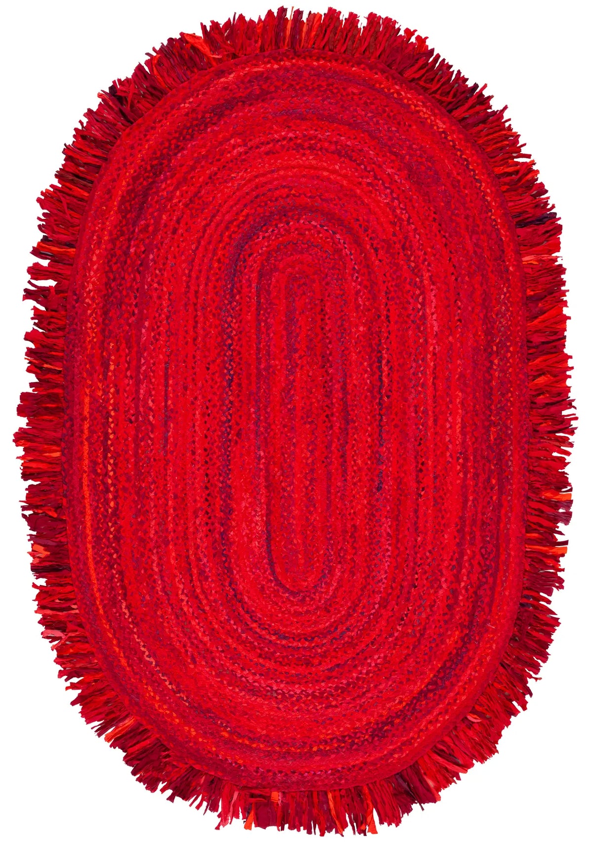Safavieh Braided 5'-0" x 8'-0" Rug in Red