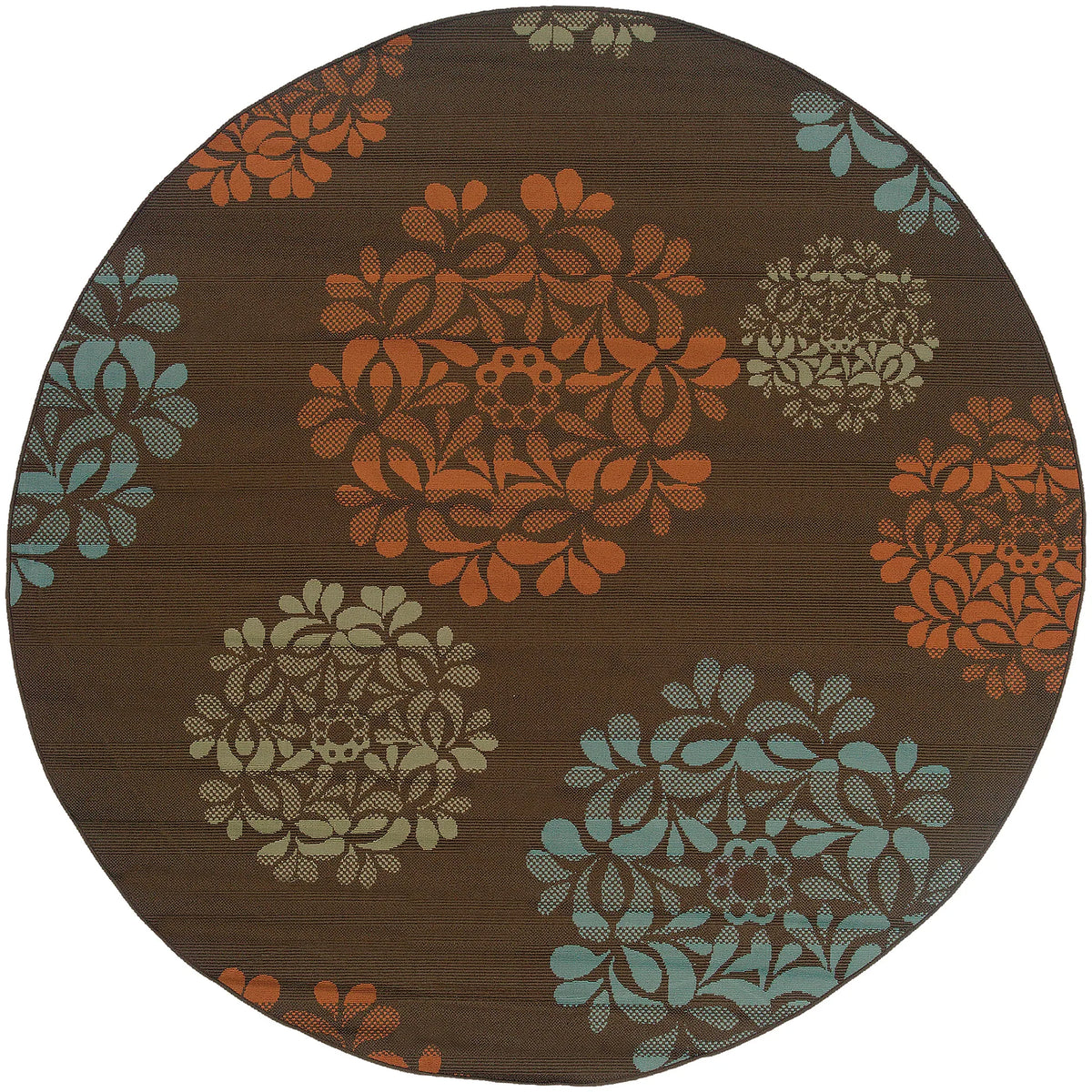 Oriental Weavers Sphinx Montego 2635n Brown / Blue Rugs - main flat