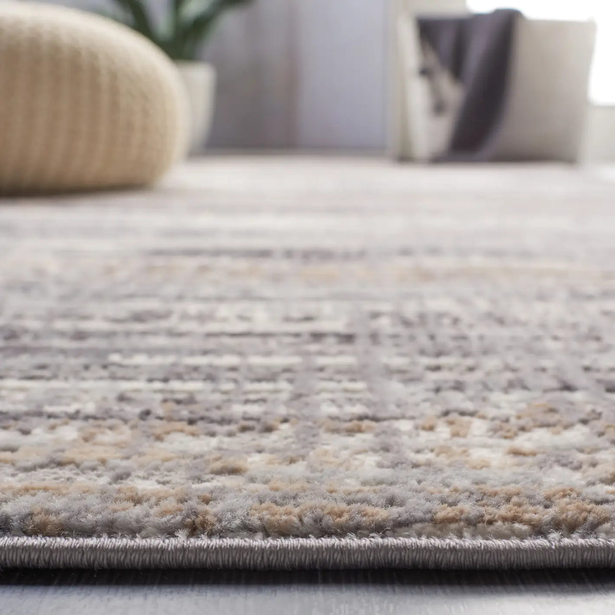 Safavieh Shivan 100 4'-0" x 6'-0" Rug in Light Grey / Dark Grey