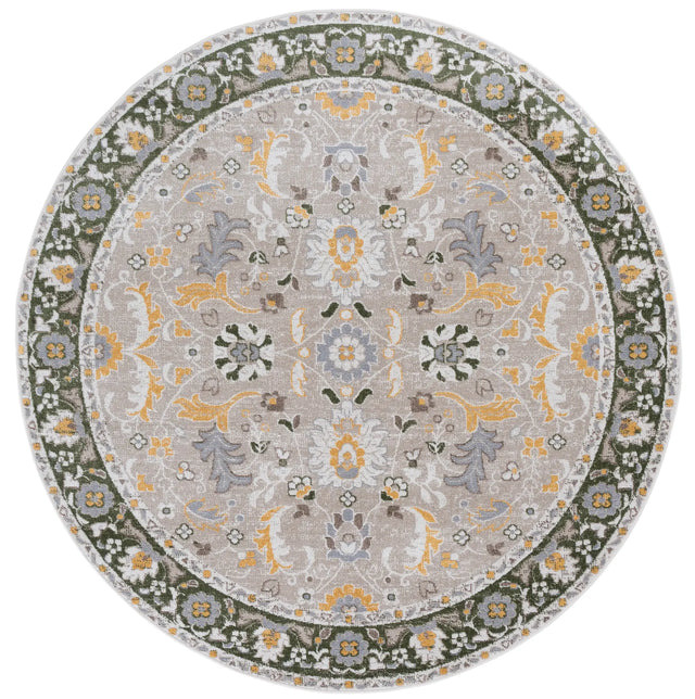 Safavieh Bayside 6'-7" x 6'-7" Rug in Green / Beige