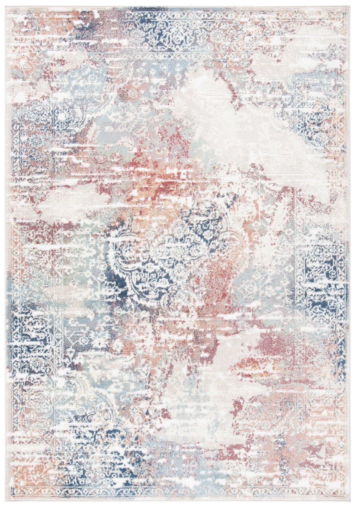 Safavieh Skyler 4'-5" x 6'-5" Rug in Beige / Burgundy