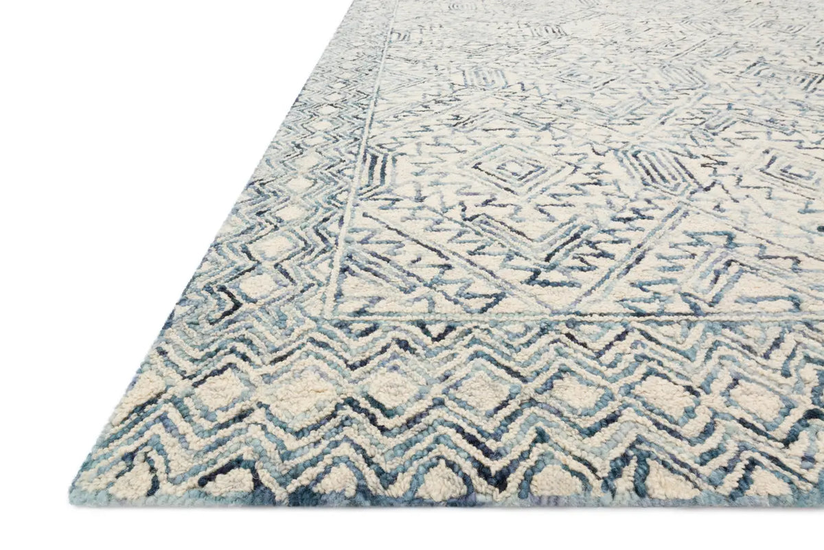 Loloi Ziva Zv-03 Bluestone Rugs - rug corner