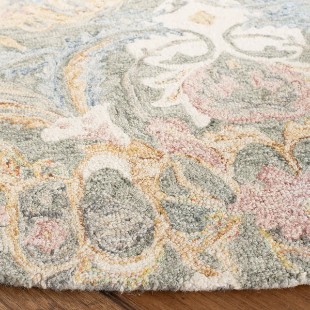 Safavieh Aubusson 6'-0" x 6'-0" Rug in Ivory / Sage