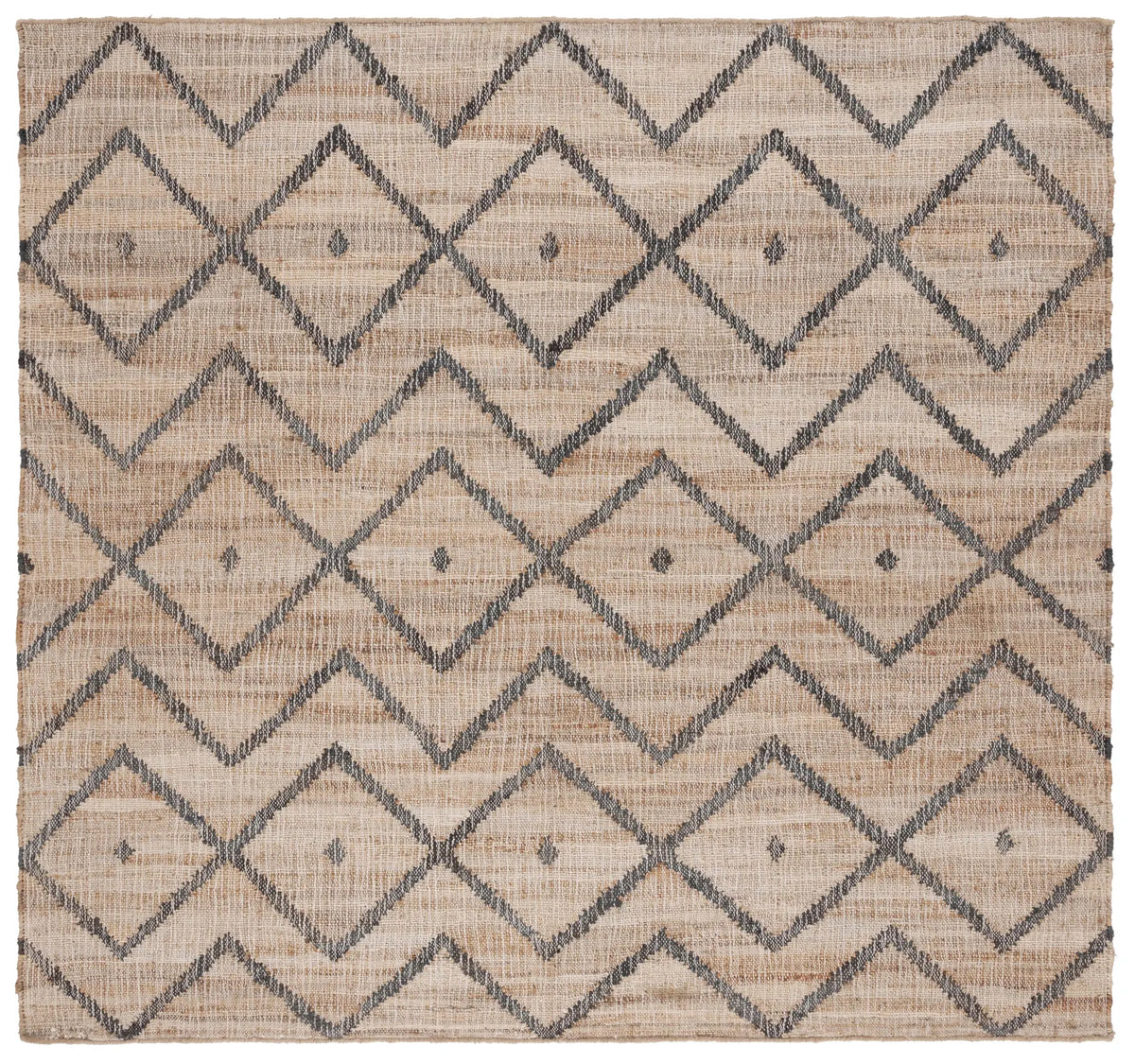 Safavieh Kilim 7'-0" x 7'-0" Rug in Natural / Charcoal