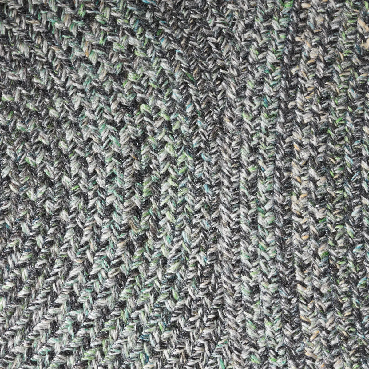 Safavieh Braided 5'-0" x 5'-0" Rug in Green / Grey