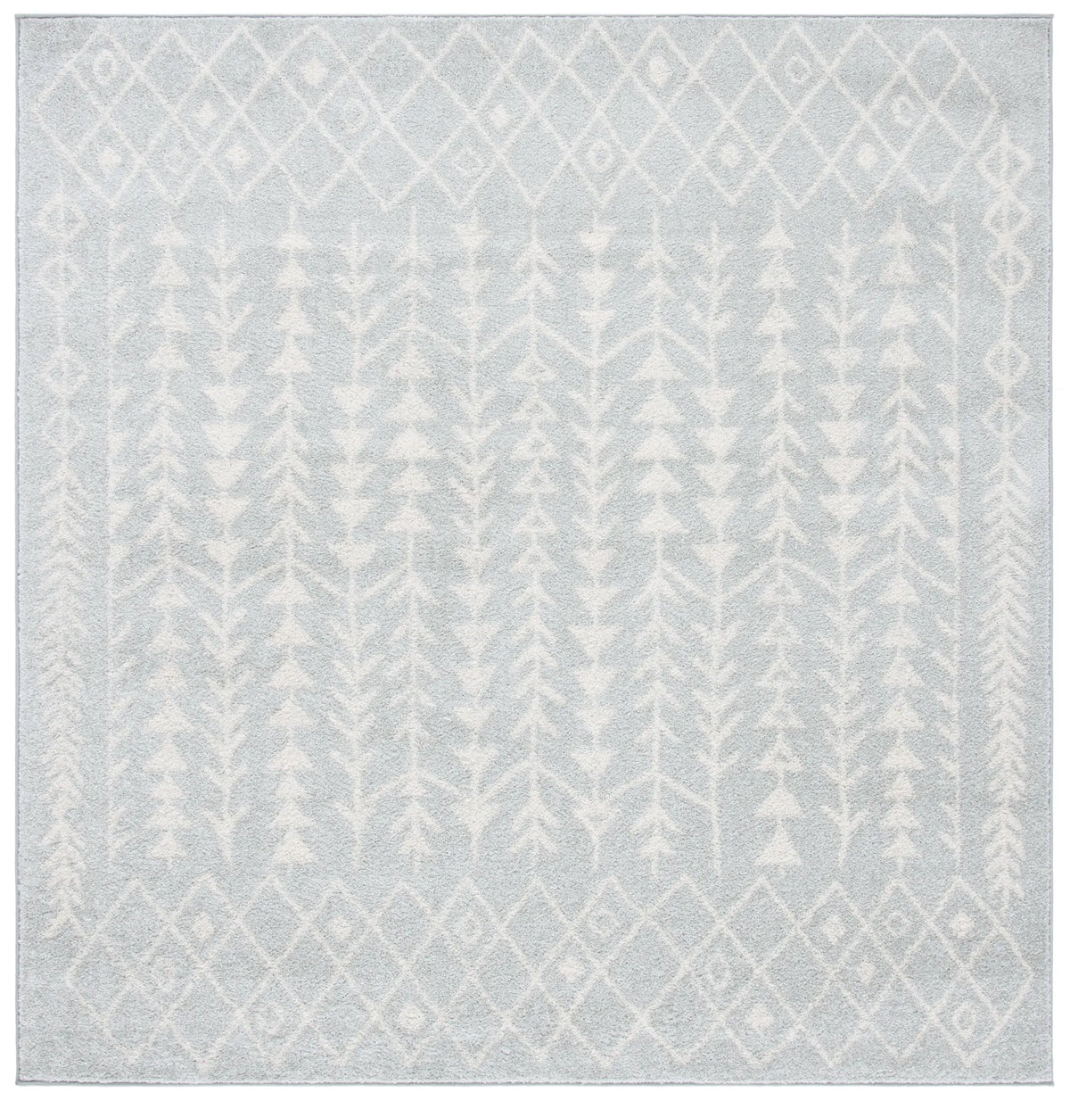 Safavieh Tulum 6'-7" x 6'-7" Rug in Light Grey / Ivory